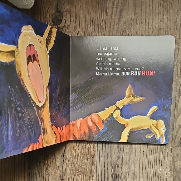 Scholastic Llama Llama Red Pajama Book - Blue and Red - Picture 3 of 3